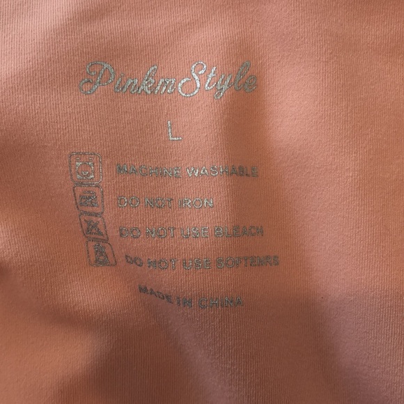 PINK M STYLE NWTS Women’s bodysuit size large, long sleeve - Picture 7 of 11